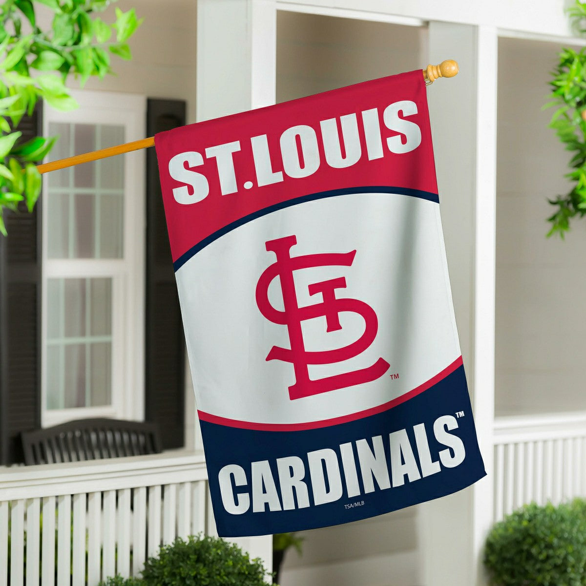 St Louis Cardinals Suede House Flag