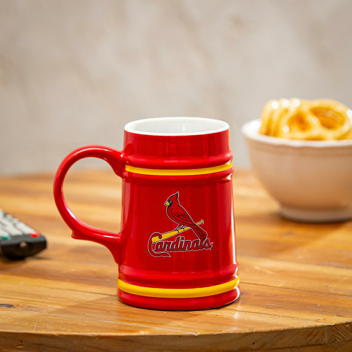 St Louis Cardinals Ceramic Stein Cup, 24oz