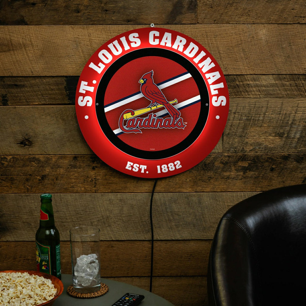 St Louis Cardinals, Metal Lite, Round