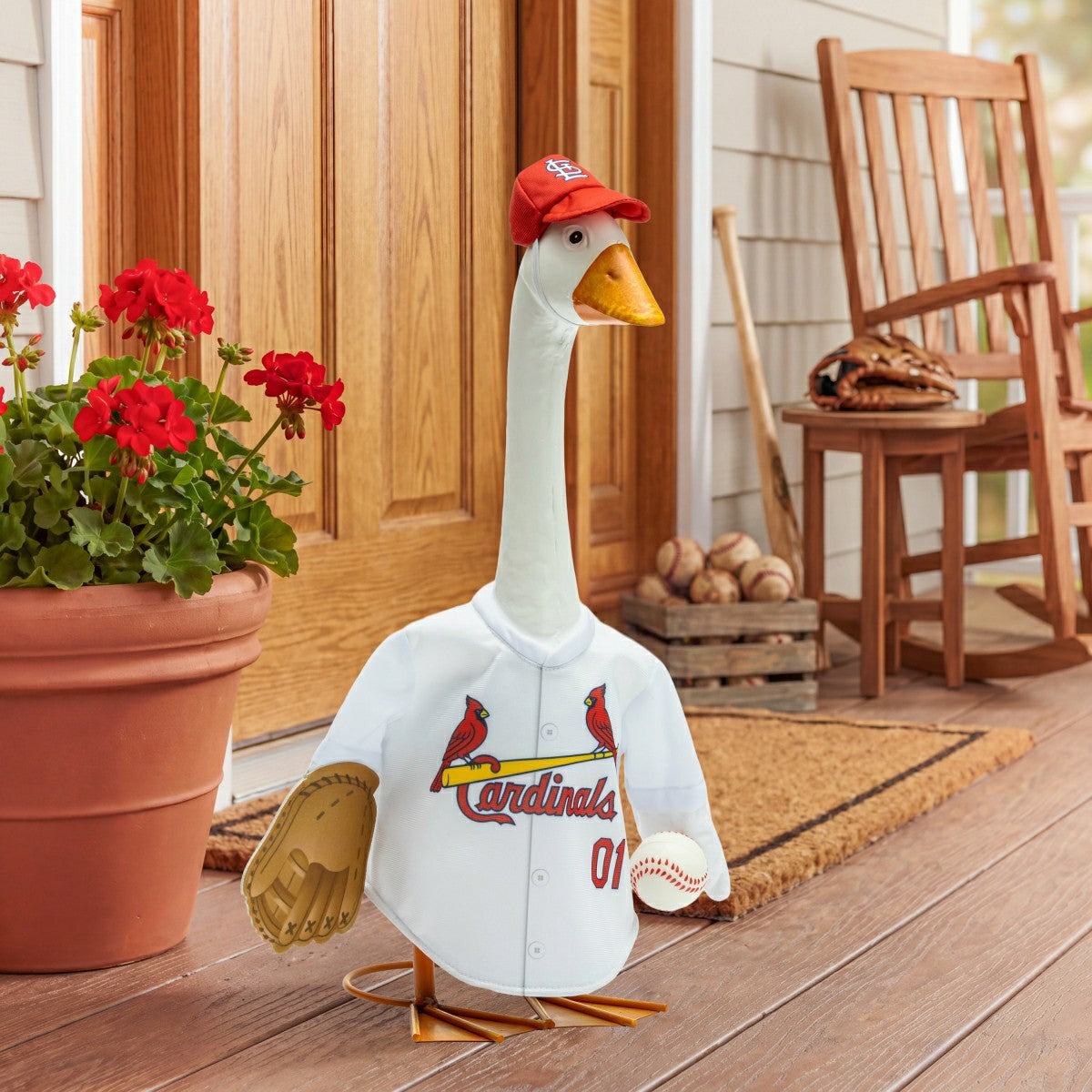 St Louis Cardinals Sports Porch Goose Uniform with Hat
