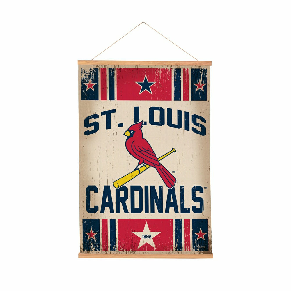 St Louis Cardinals, Canvas Wall Tapestry, Medium, 36x24
