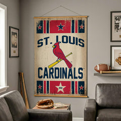 St Louis Cardinals, Canvas Wall Tapestry, Large, 54x36