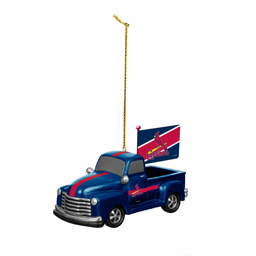 St Louis Cardinals Rally Truck Ornament, Set of 2