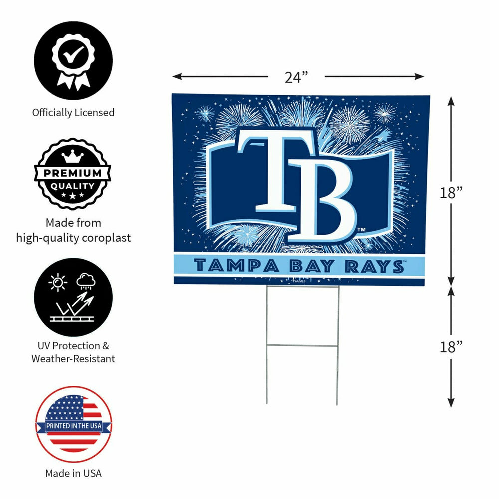Tampa Bay Rays Yard Sign, Patriotic