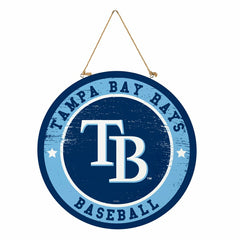 Tampa Bay Rays Round Door Décor with Hanging Rope, 18x18