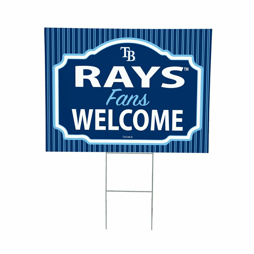 Tampa Bay Rays Coroplast Yard Sign, "Fans Welcome"