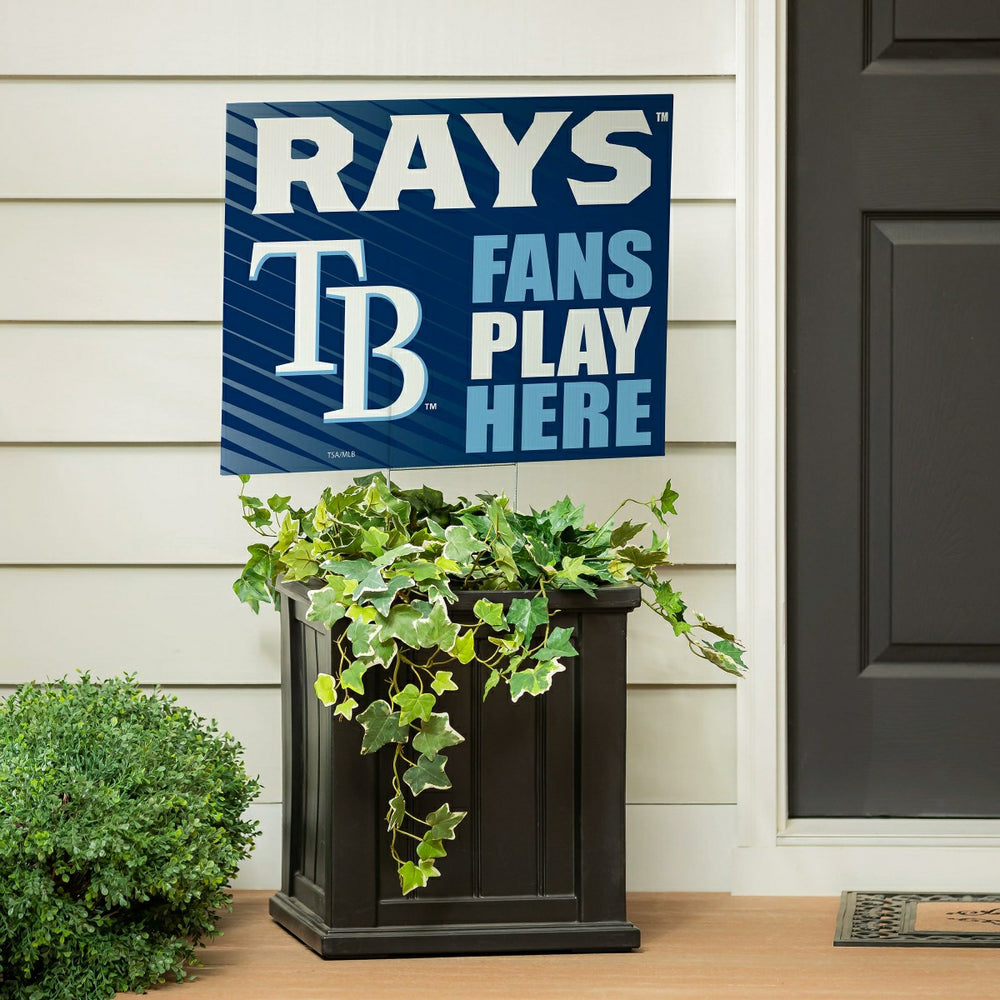 Tampa Bay Rays Coroplast Yard Sign "Fans Play Here"