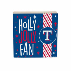 Texas Rangers Block, Holiday, 6x6
