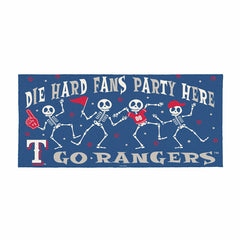 Texas Rangers Flocked Coir Halloween Sassafras Switch Mat, 22"x10"