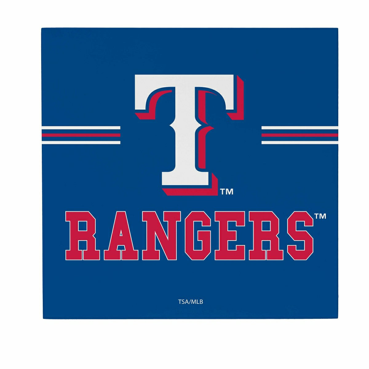 Texas Rangers Wood Wall Sign, 12x12