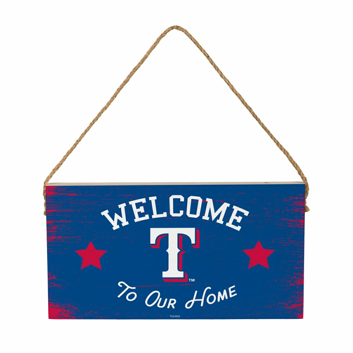 Texas Rangers Wood Wall Sign, 6x11
