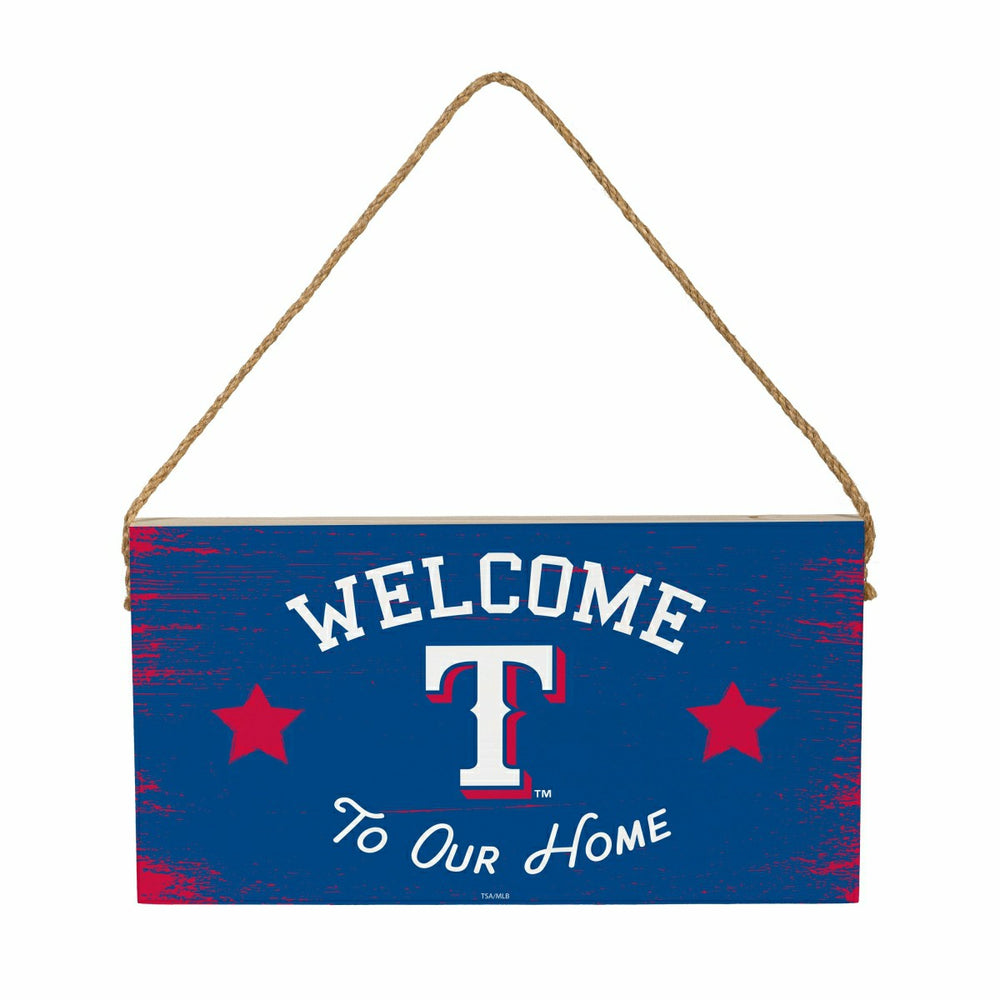 Texas Rangers Wood Wall Sign, 6x11