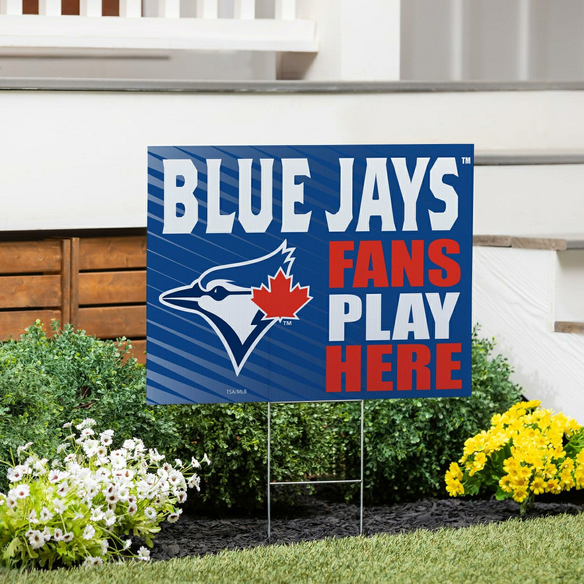 Toronto Blue Jays Coroplast Yard Sign "Fans Play Here"