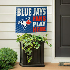 Toronto Blue Jays Coroplast Yard Sign "Fans Play Here"