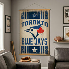 Toronto Blue Jays, Canvas Wall Tapestry, Large, 54x36