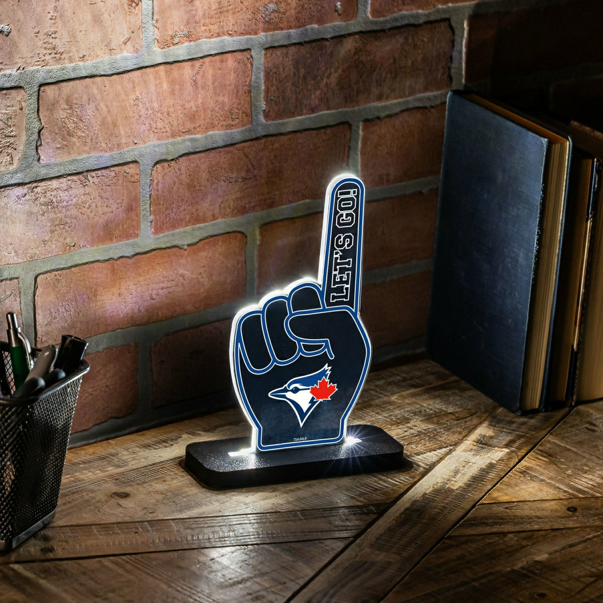 Toronto Blue Jays Baseball Foam Finger Desklite LED Decor