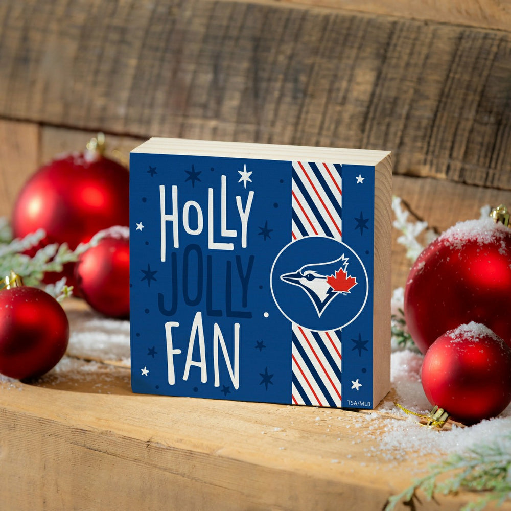 Toronto Blue Jays Block, Holiday, 6x6