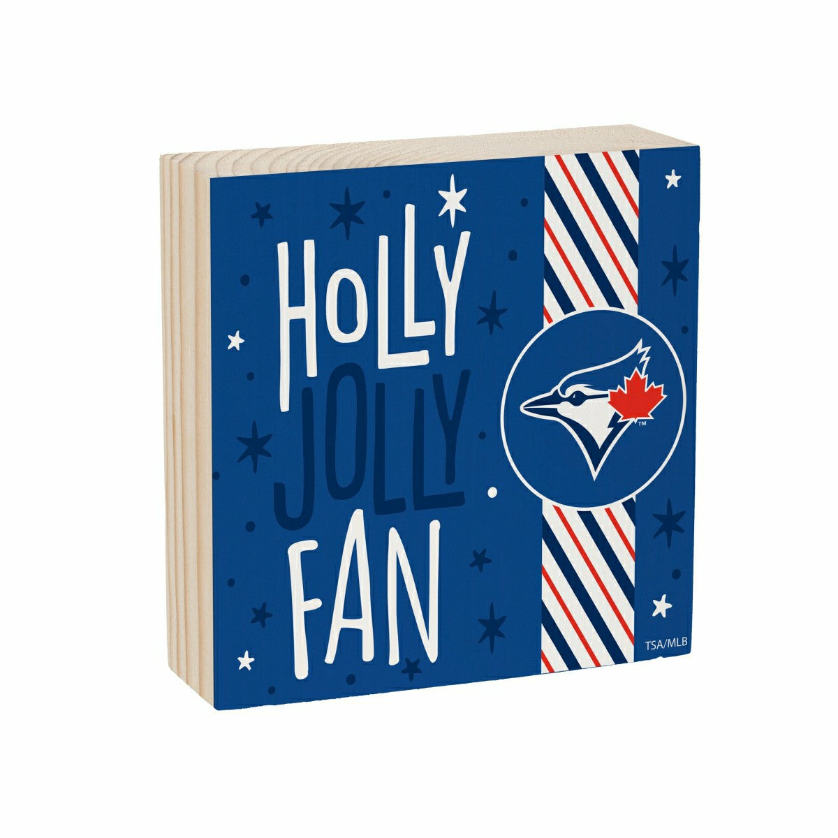 Toronto Blue Jays Block, Holiday, 6x6