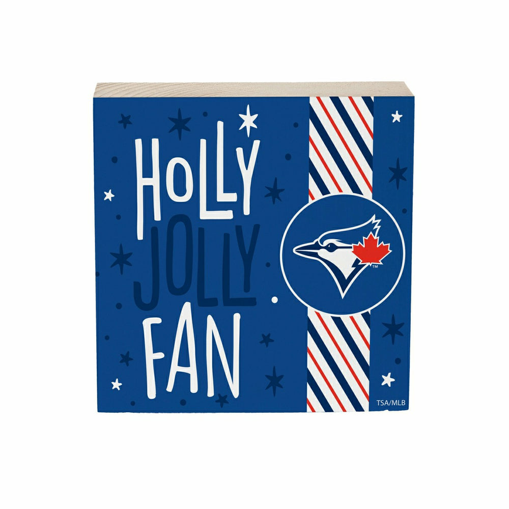 Toronto Blue Jays Block, Holiday, 6x6