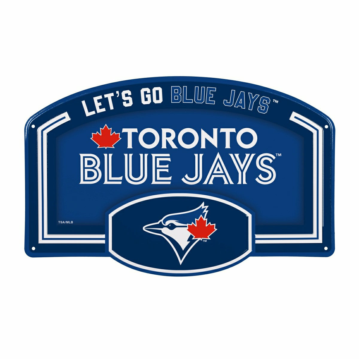 Toronto Blue Jays USA Embossed Steel Wall Sign, 11" x 17"