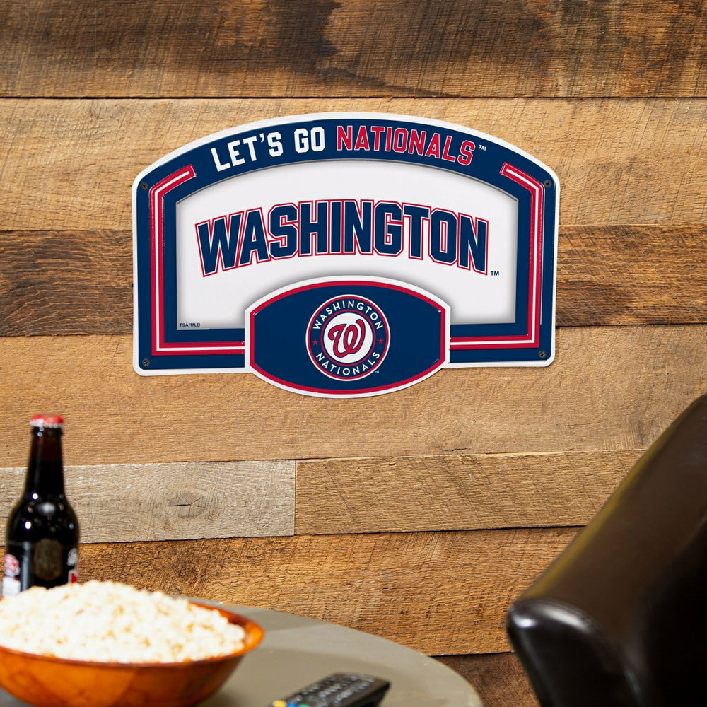 Washington Nationals USA Embossed Steel Wall Sign, 11" x 17"