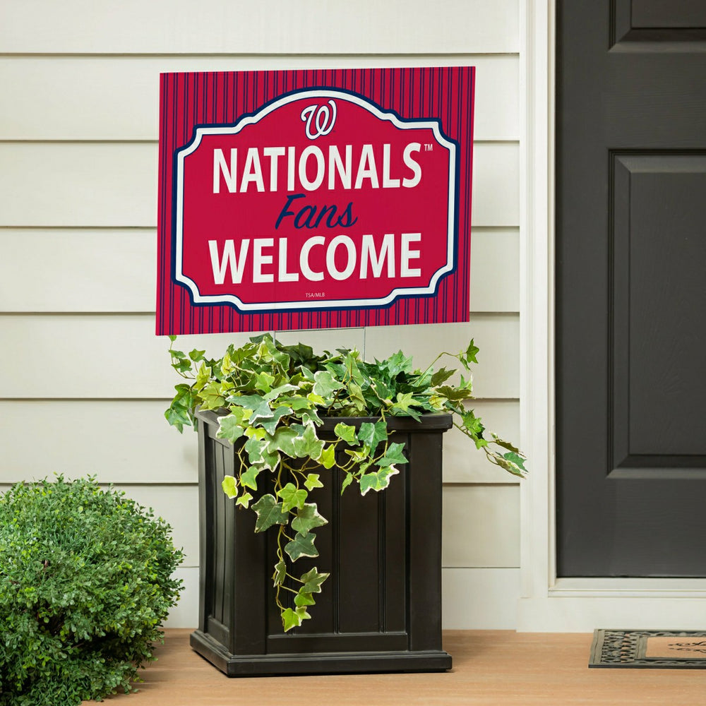 Washington Nationals Coroplast Yard Sign, "Fans Welcome"