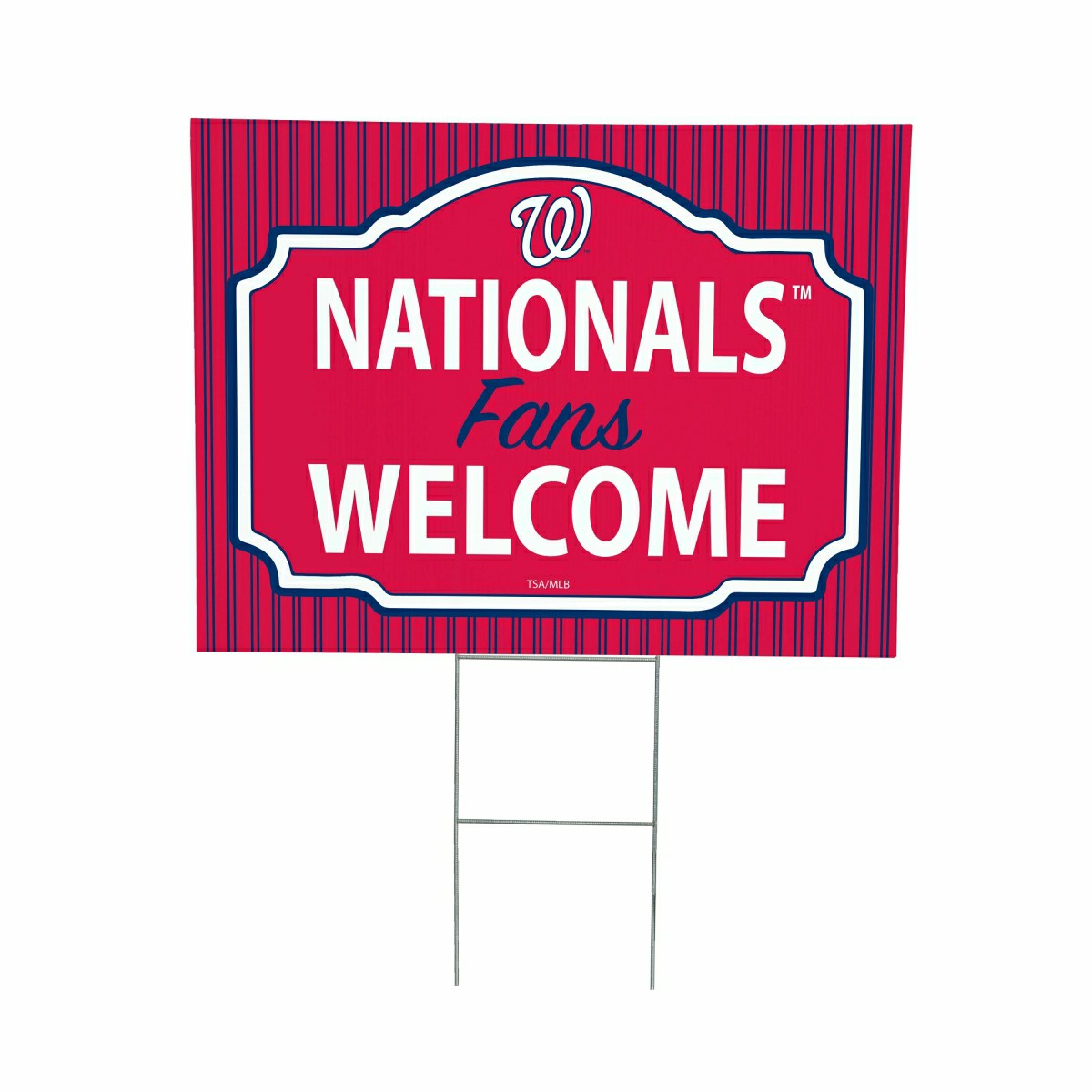 Washington Nationals Coroplast Yard Sign, "Fans Welcome"