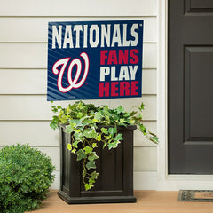 Washington Nationals Coroplast Yard Sign "Fans Play Here"
