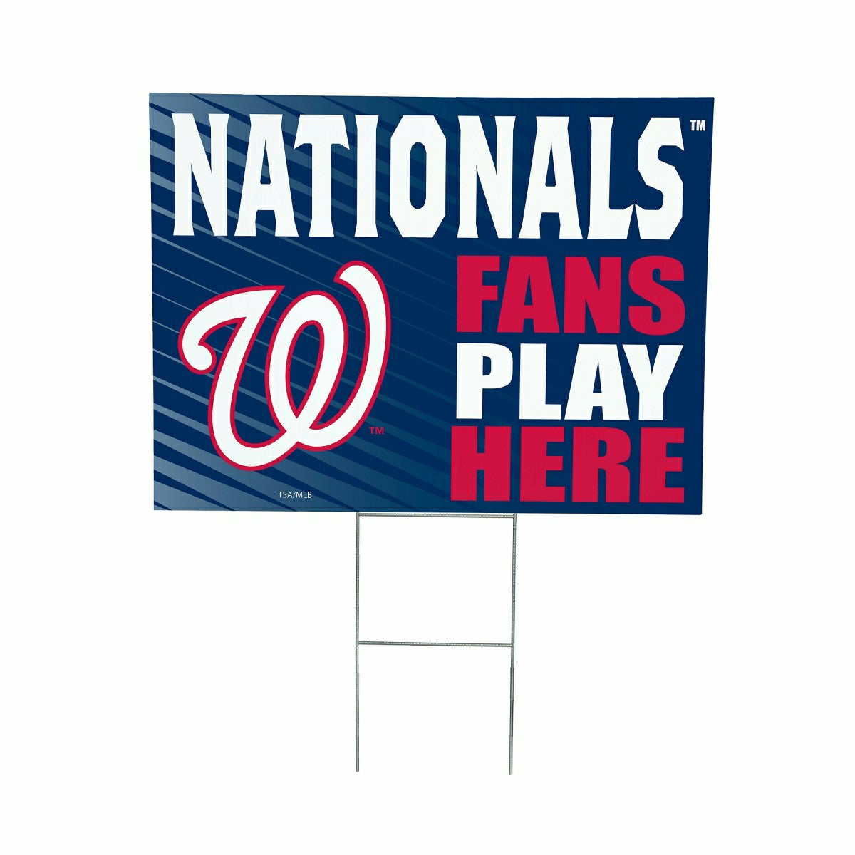 Washington Nationals Coroplast Yard Sign "Fans Play Here"