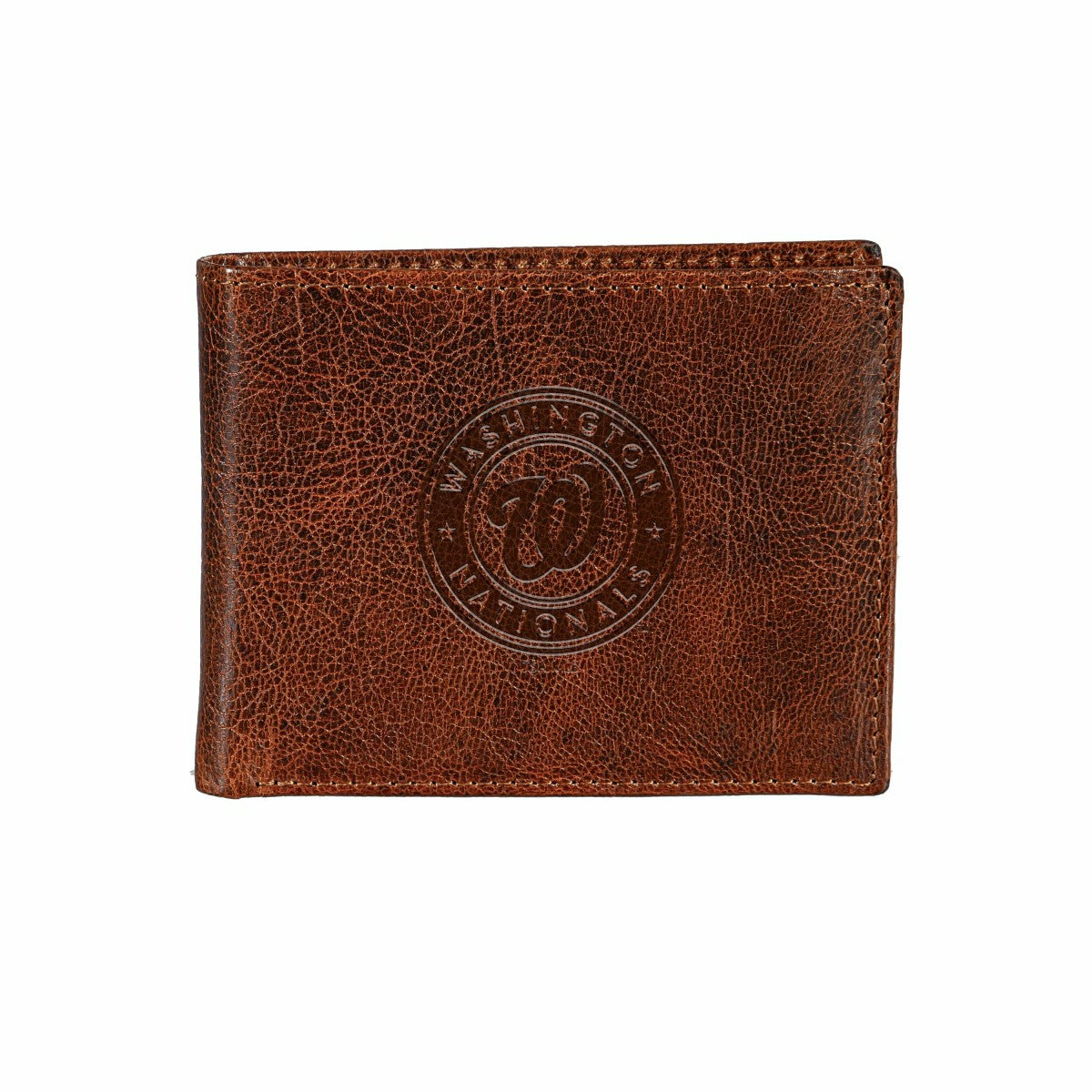 Washington Nationals, Embossed 100% Genuine Tumbled Leather Passcase B
