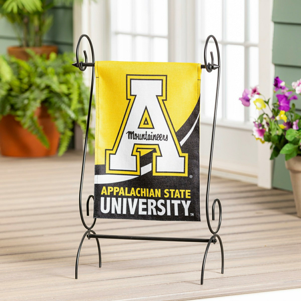 Appalachian State University Burlap Flag GDN Size