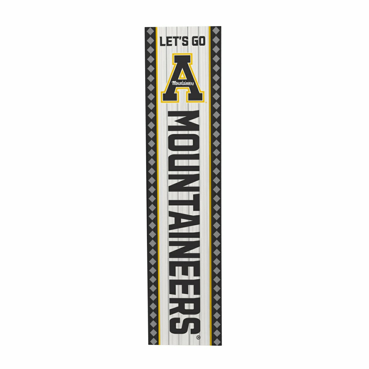 47" Double Sided Leaner, Appalachian State University, Christmas