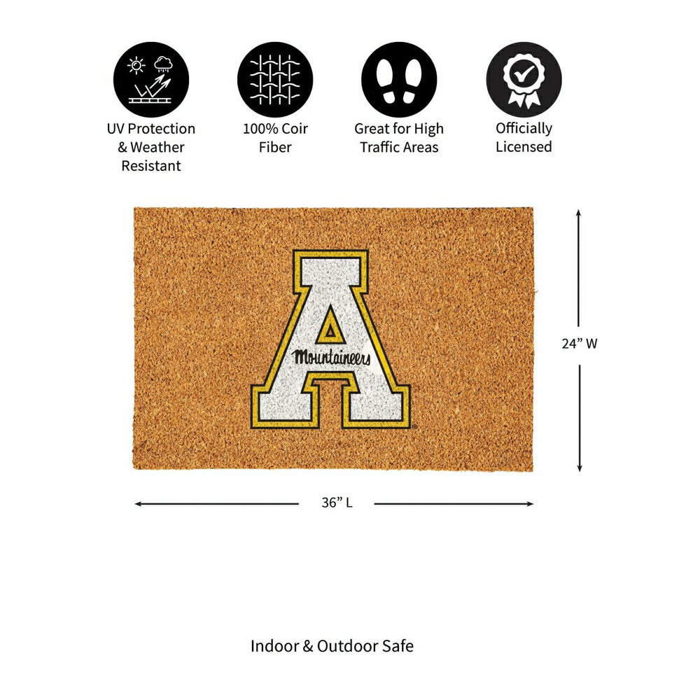 Appalachian State University Large Full Color Coir Mat, 36"x24"