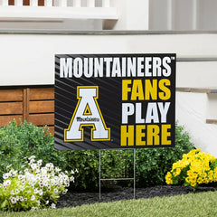 Appalachian State University Coroplast Yard Sign "Fans Play Here"