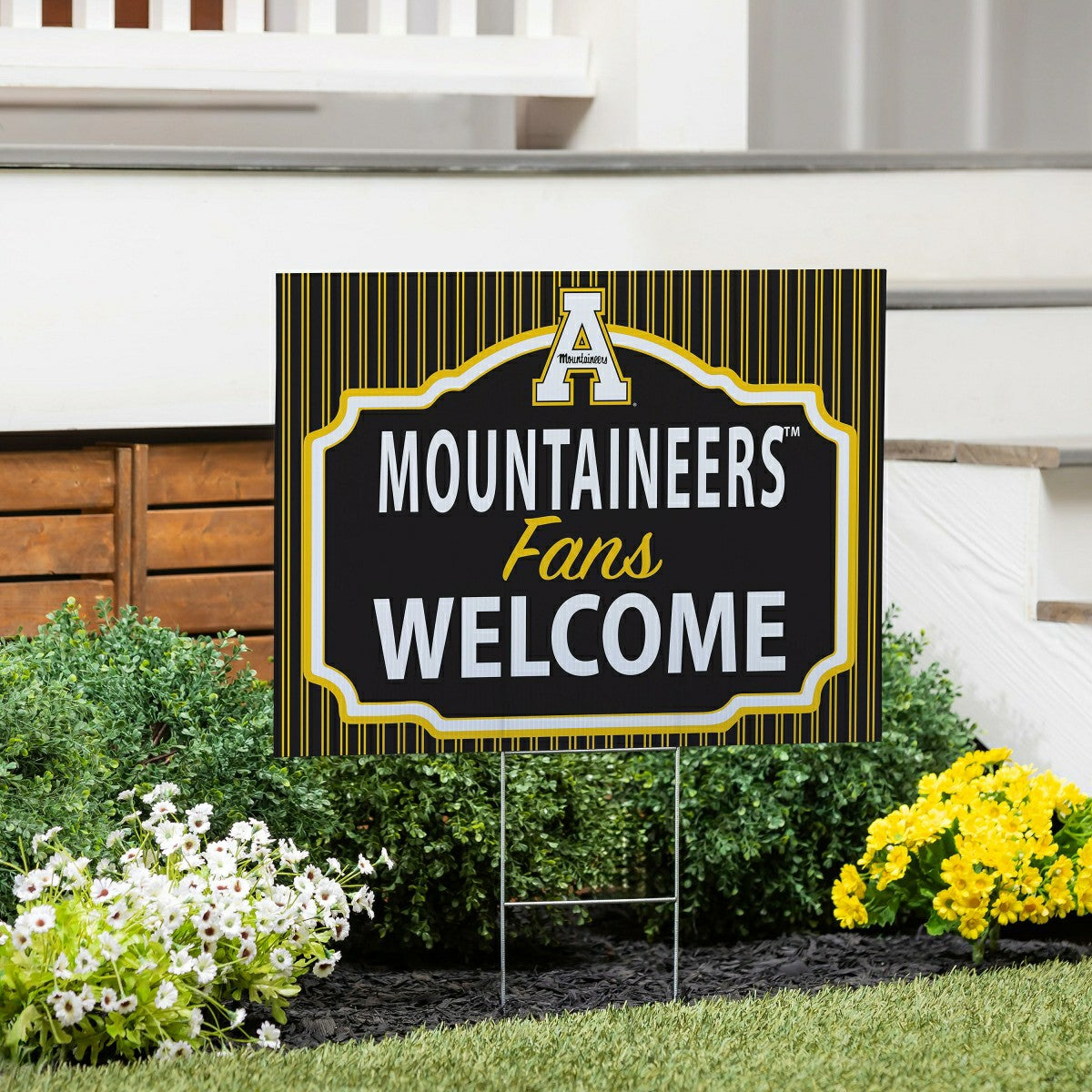 Appalachian State University Coroplast Yard Sign, "Fans Welcome"