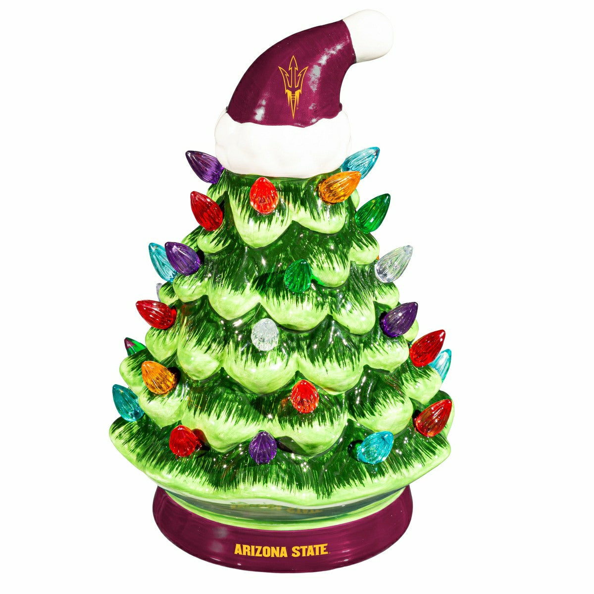 Arizona State University 8" LED Ceramic Christmas Tree