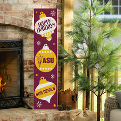 Arizona State University 47" Double Sided Leaner, Christmas