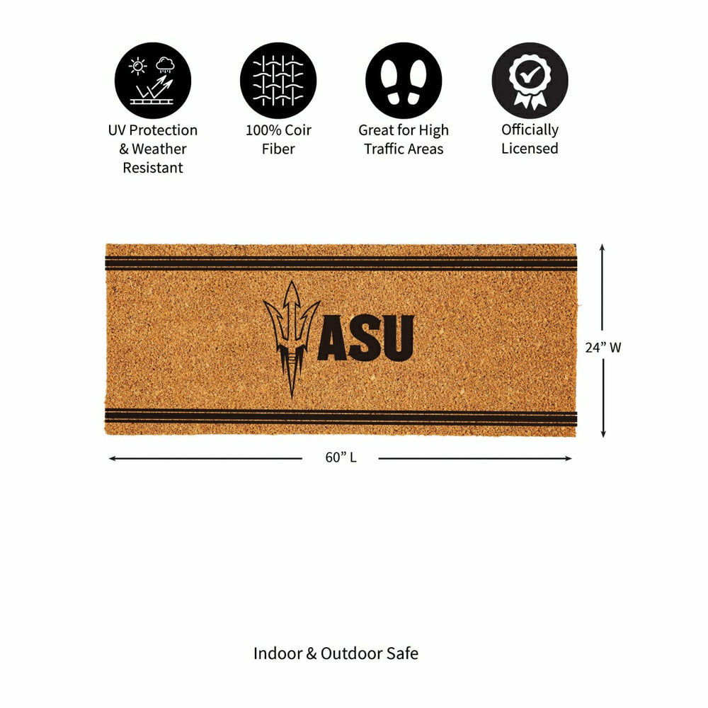 Arizona State University Extra Large One Color Coir Mat, 60"x24"