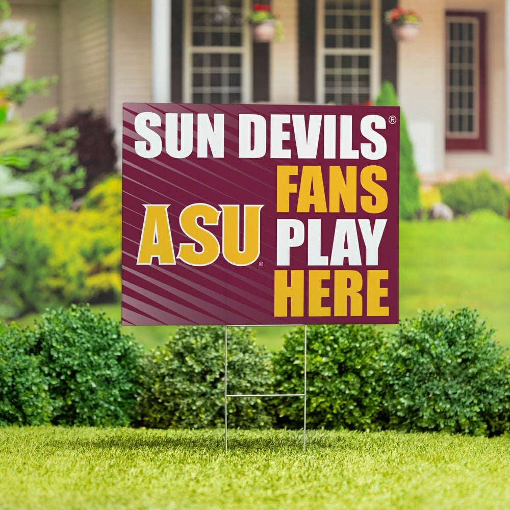 Arizona State University Coroplast Yard Sign "Fans Play Here"
