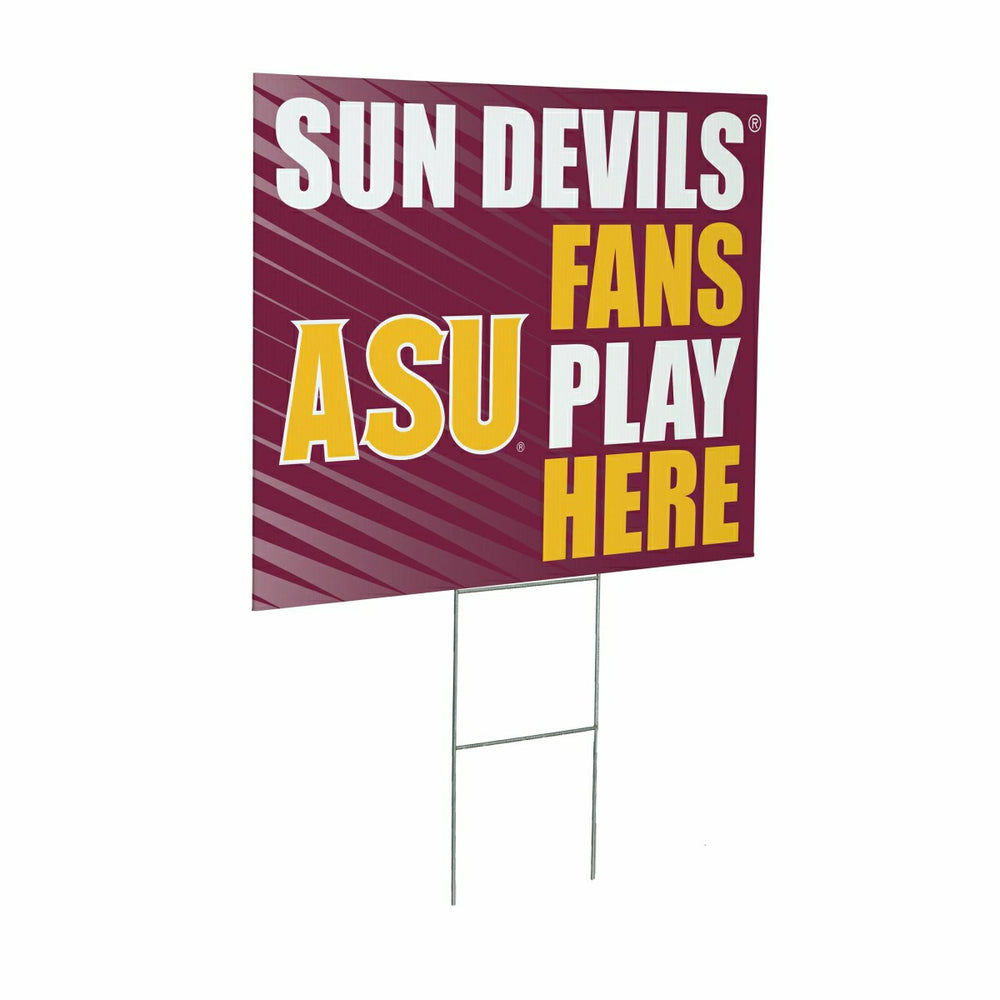 Arizona State University Coroplast Yard Sign "Fans Play Here"