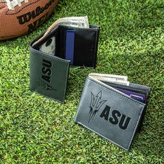 Arizona State University, Bi-Fold and Tri-Fold Wallet Gift Set, Black