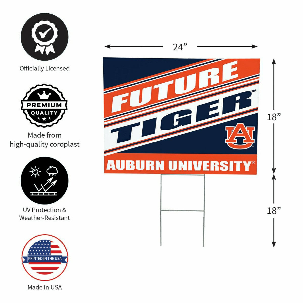 Auburn University Coroplast Yard Sign, Future Student