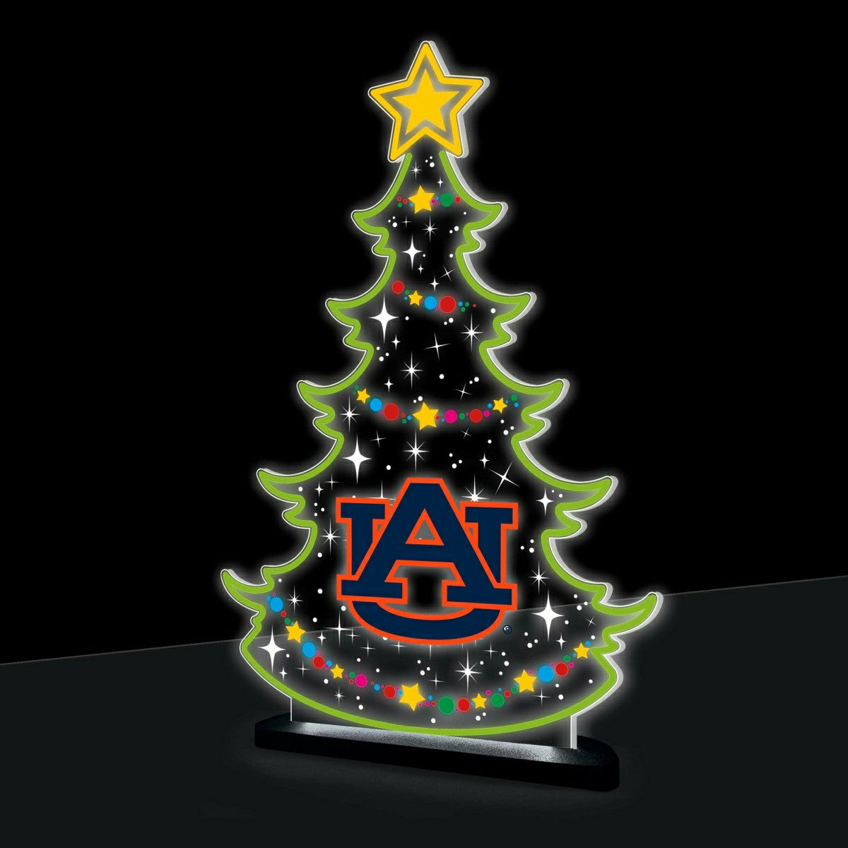 Auburn University College Holiday Tree Desklite LED Decor