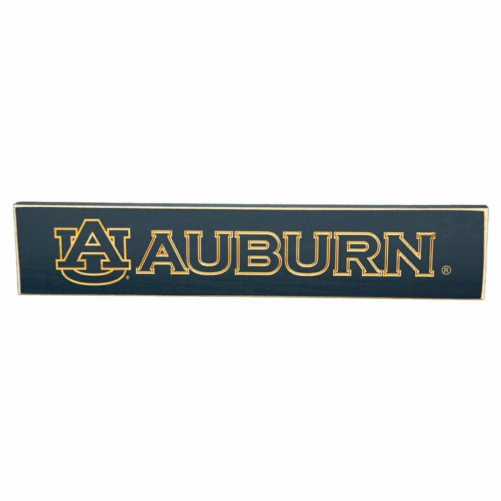 Auburn University Engraved Wood Sign, 3.5" x 18"