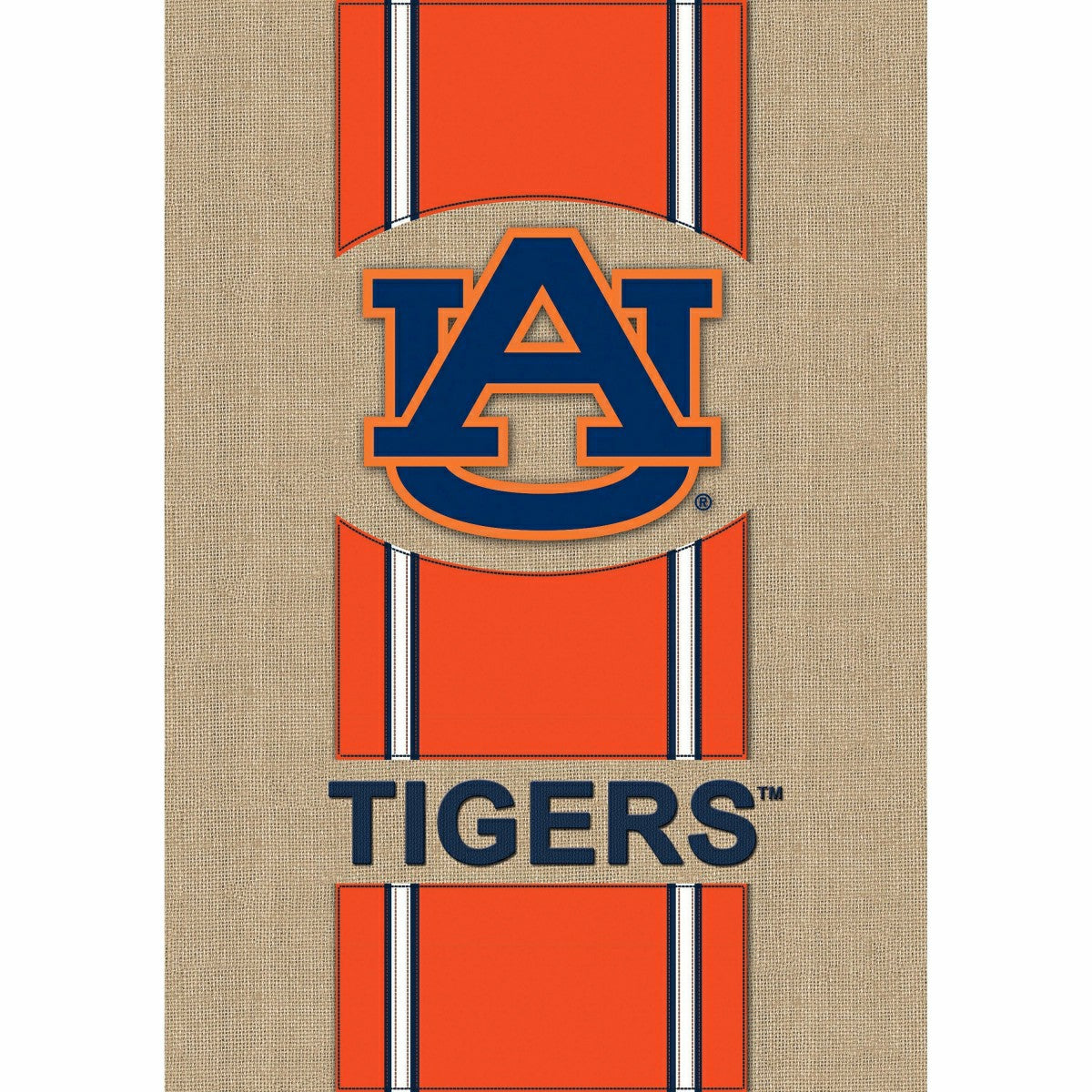 Burlap Auburn University Tigers Garden Flag, 12.5 x 18 inches
