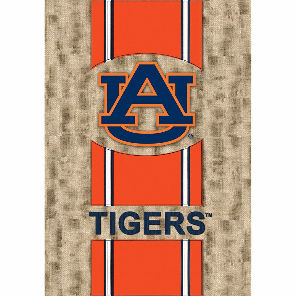 Burlap Auburn University Tigers Garden Flag, 12.5 x 18 inches