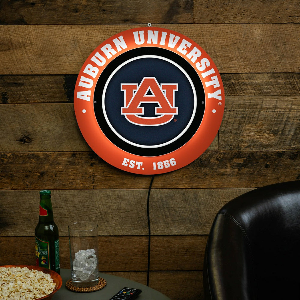 Auburn University, Metal Lite, Round