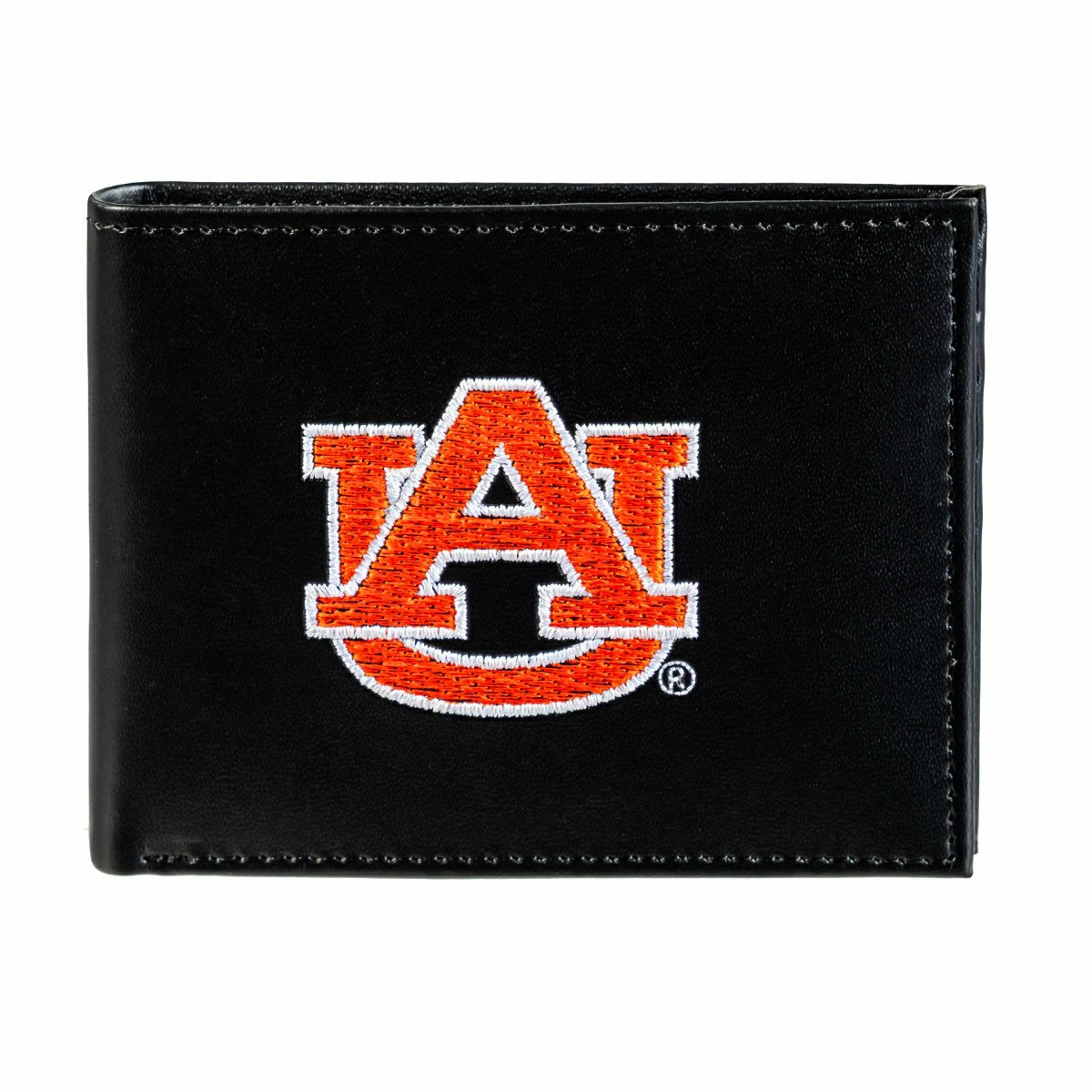 Auburn University Black Bi-Fold Embroidered Wallet w/ RFID Blocking