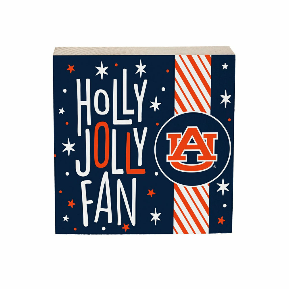 Auburn University Block, Holiday, 6x6