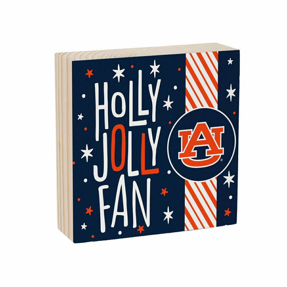 Auburn University Block, Holiday, 6x6